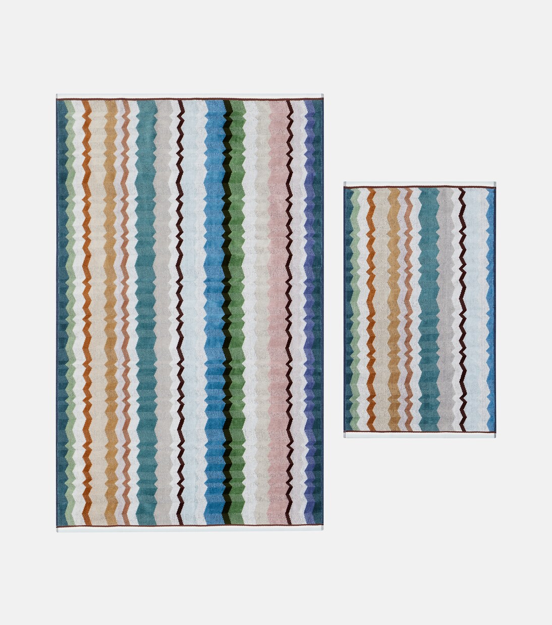 Eva set of 2 cotton terry towels | Missoni