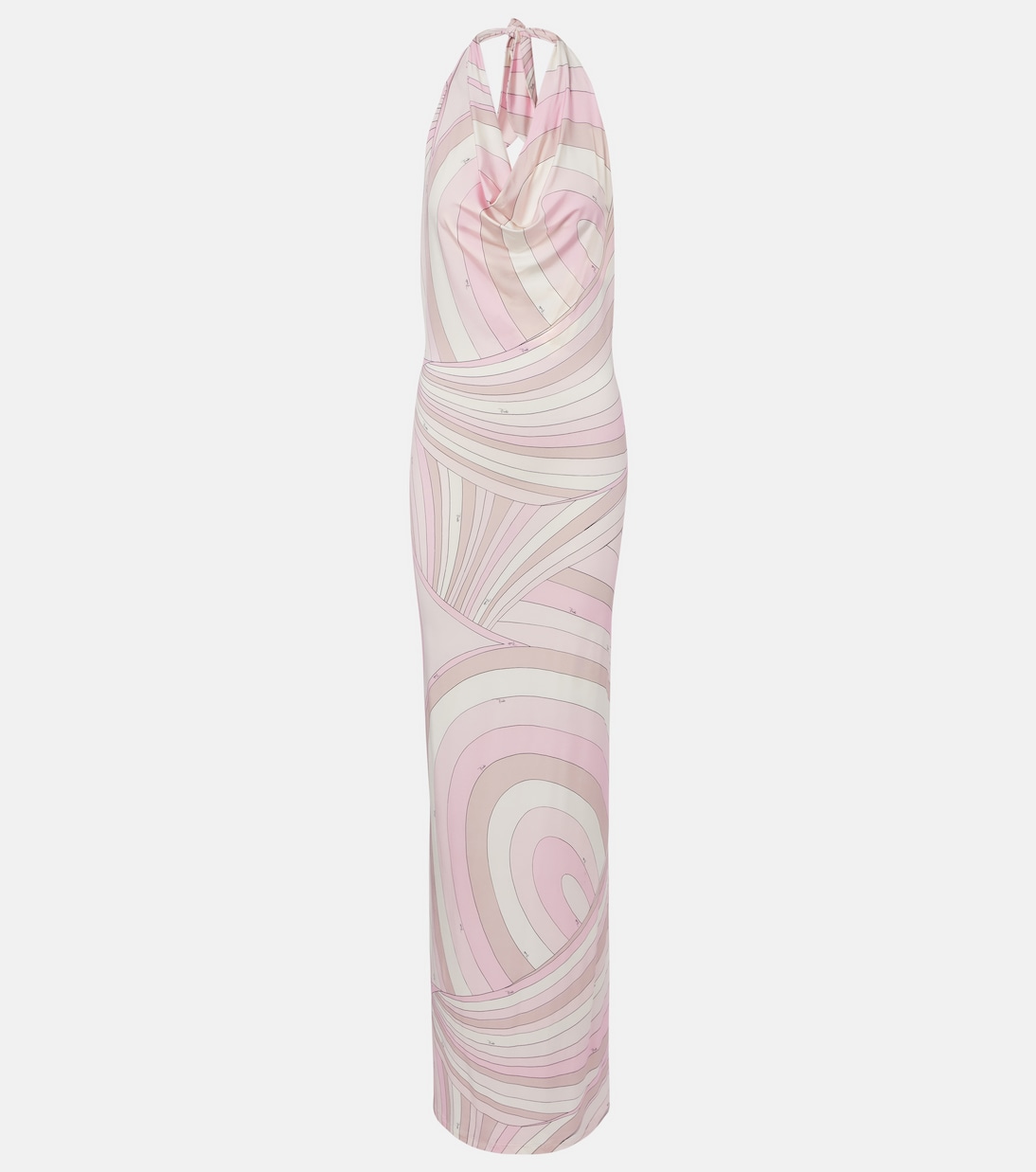 Iride halterneck satin jersey maxi dress | Pucci