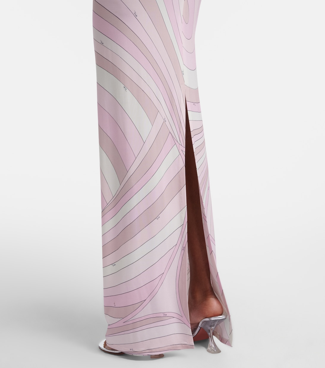 Iride halterneck satin jersey maxi dress | Pucci
