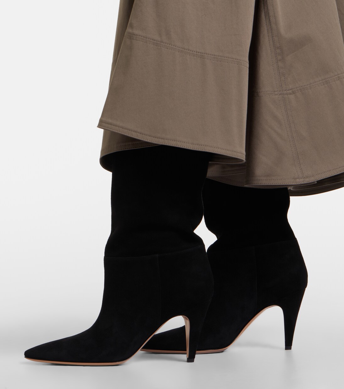 Elise suede mid-calf boots | Gianvito Rossi