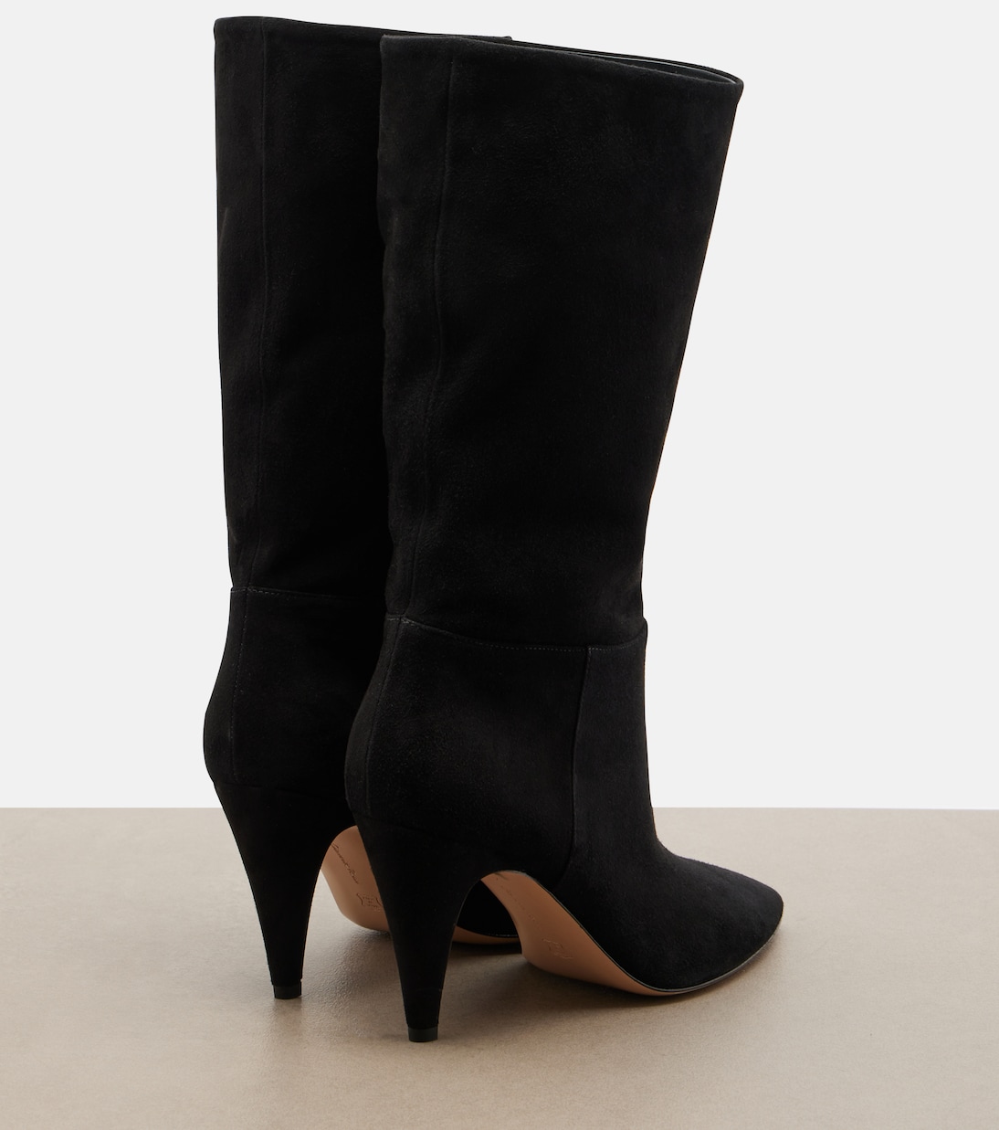 Elise suede mid-calf boots | Gianvito Rossi