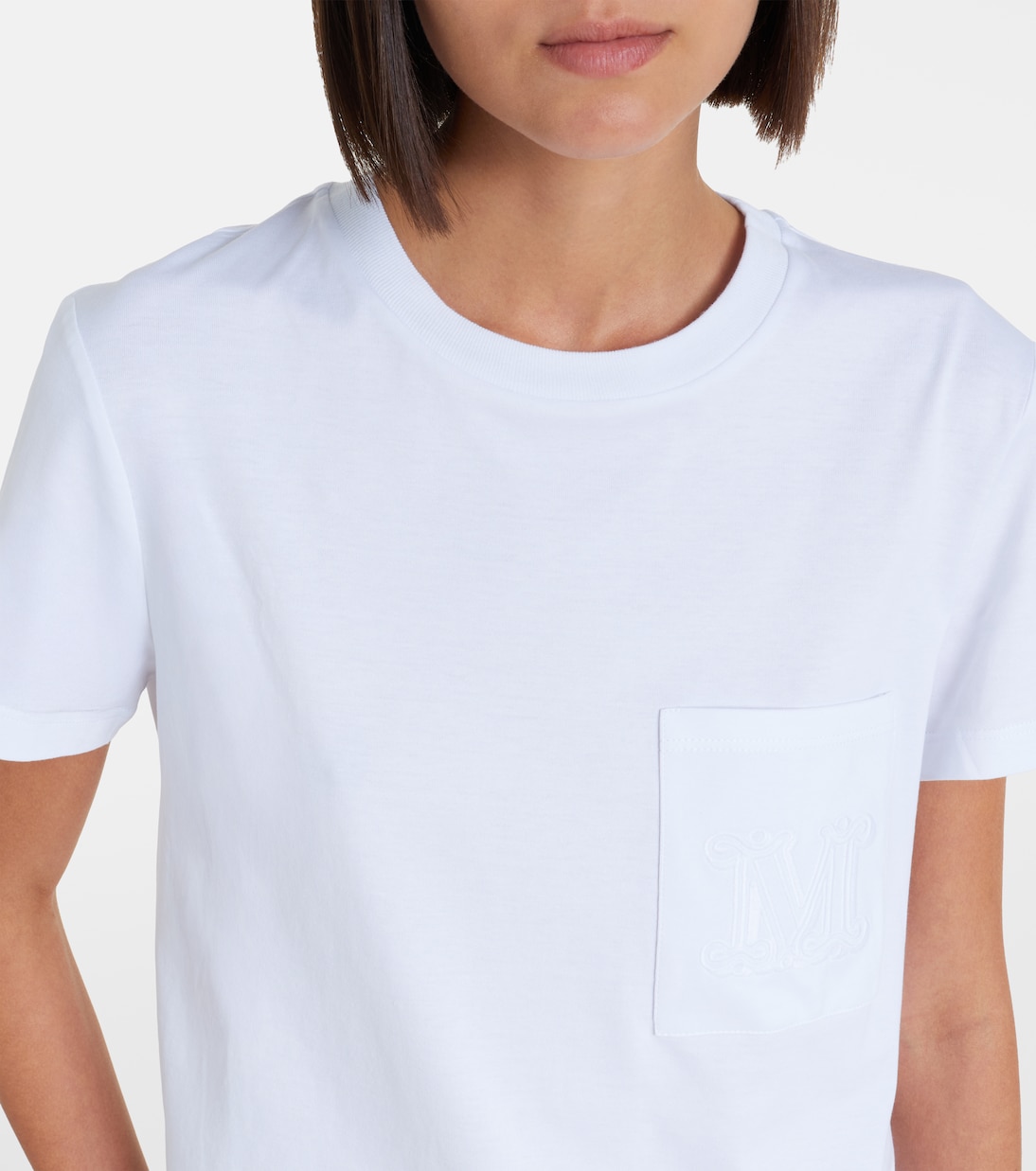 T-shirt Monogram en coton | Max Mara