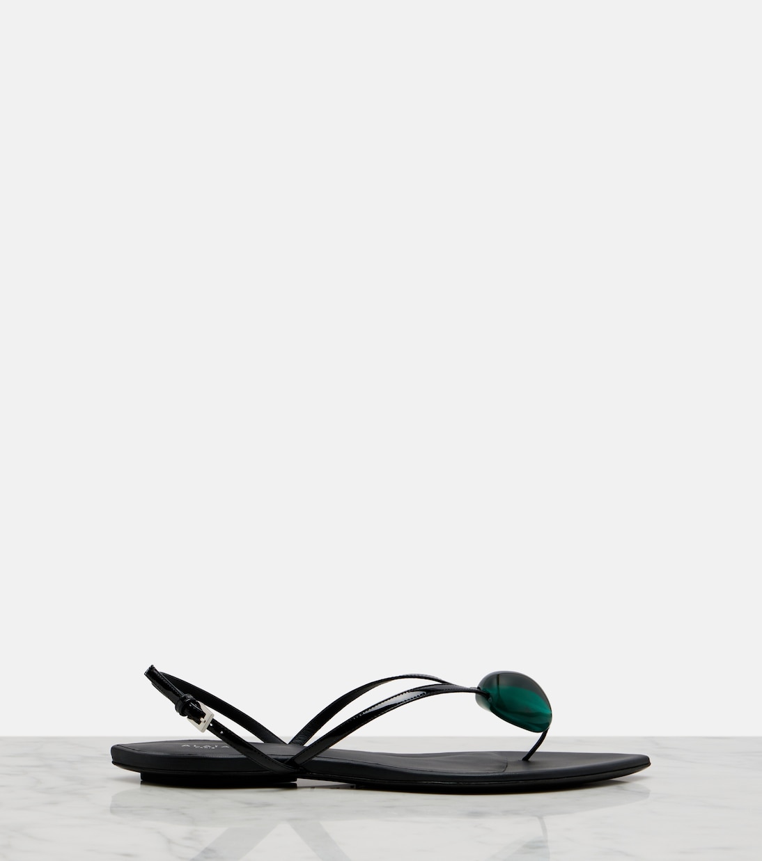 Invisible embellished leather sandals | Alaïa