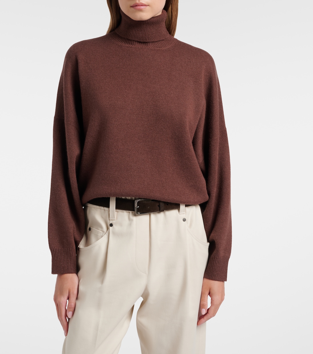 Monili cashmere turtleneck sweater | Brunello Cucinelli