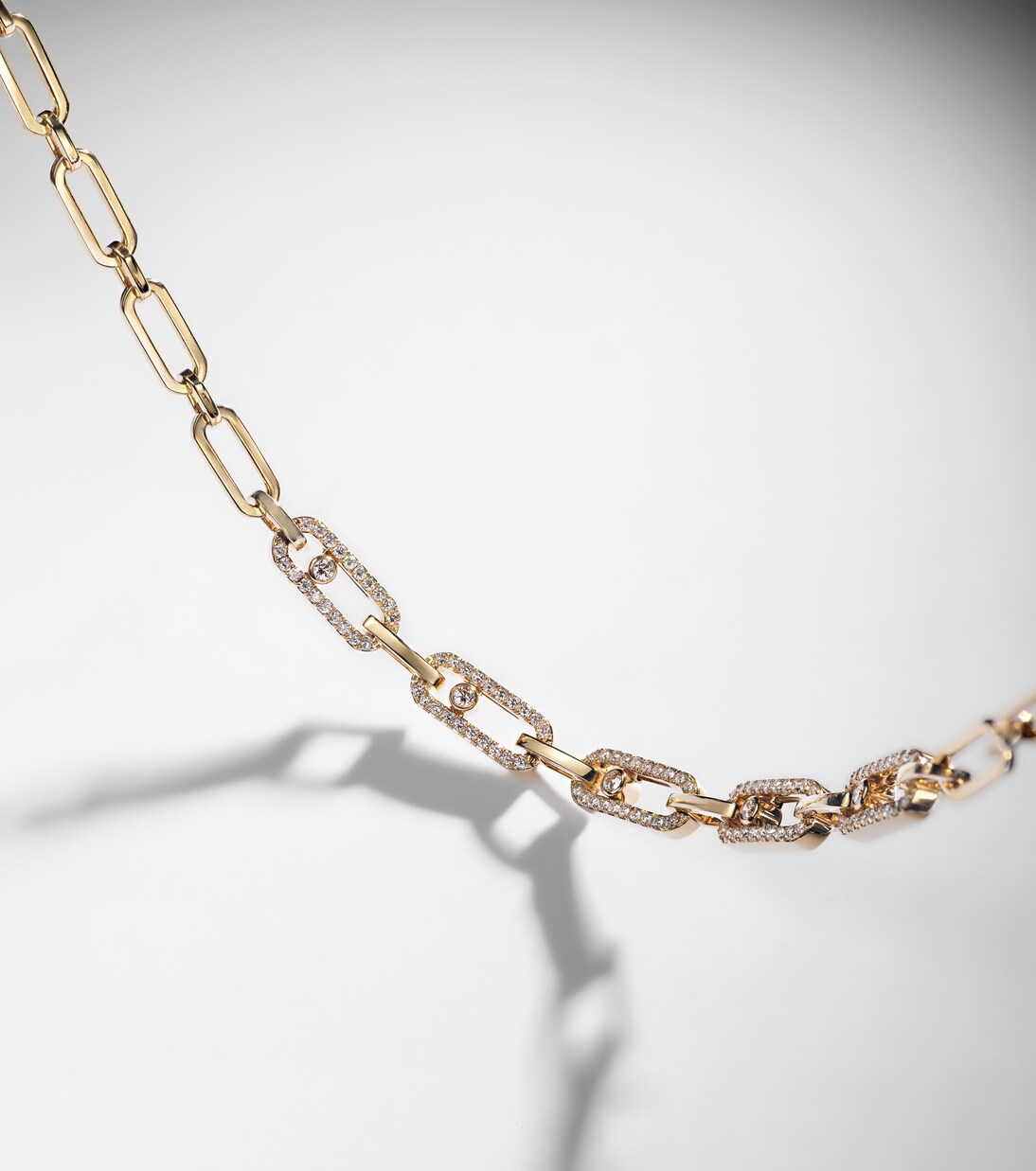 Pulsera Move Link de oro de 18 ct con diamantes | Messika