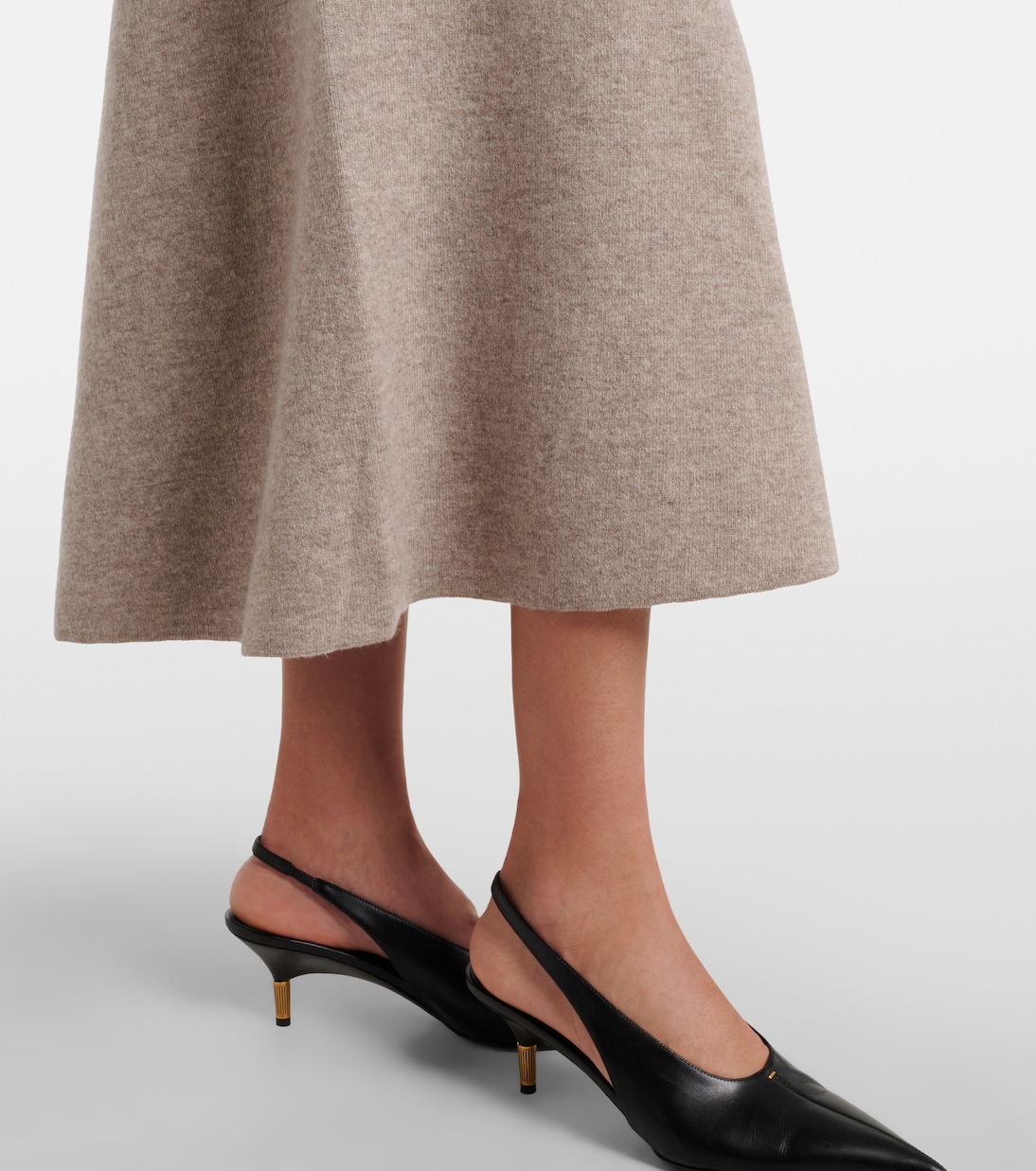 Wool and cashmere midi skirt | Jardin des Orangers
