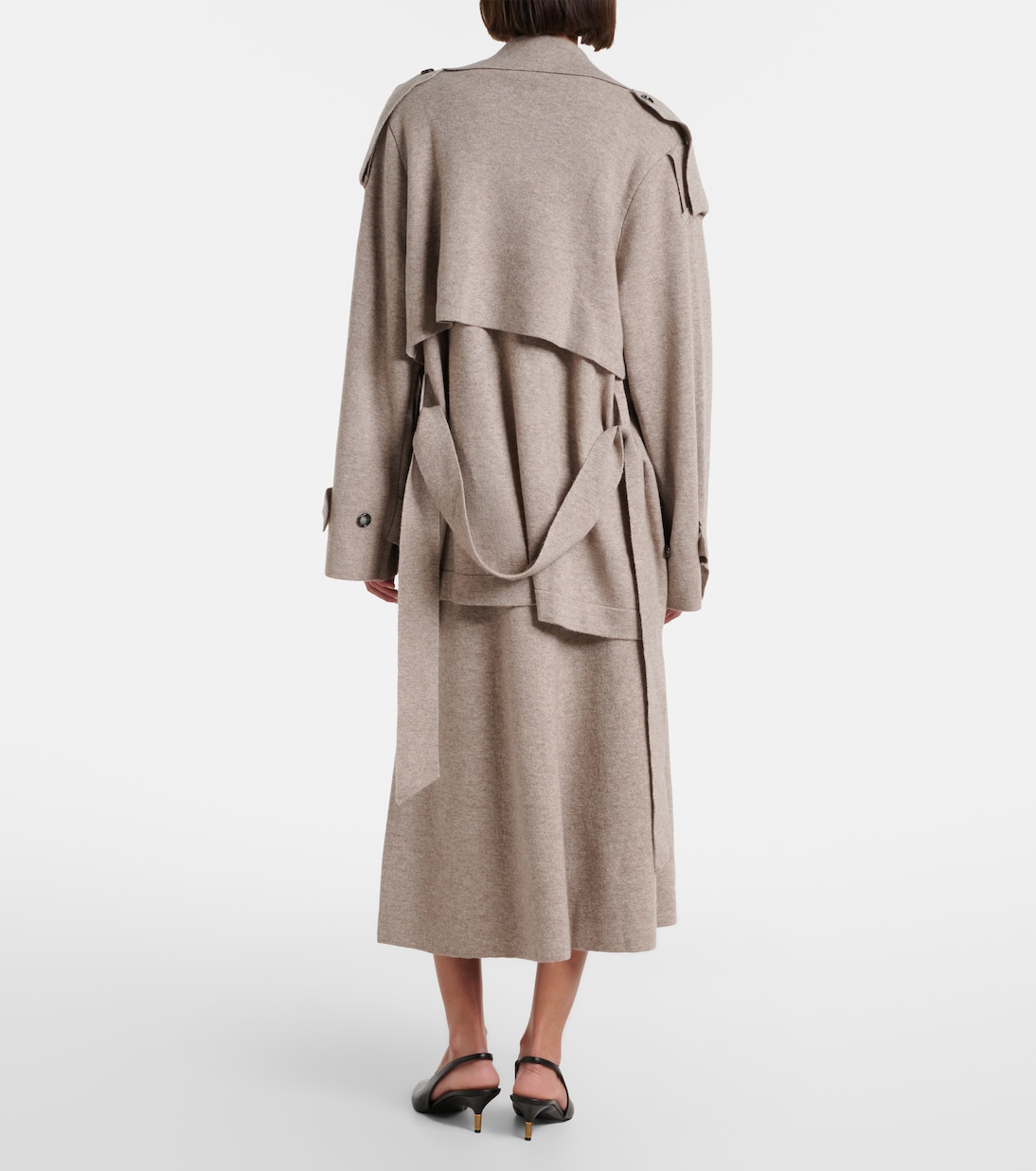 Wool and cashmere midi skirt | Jardin des Orangers
