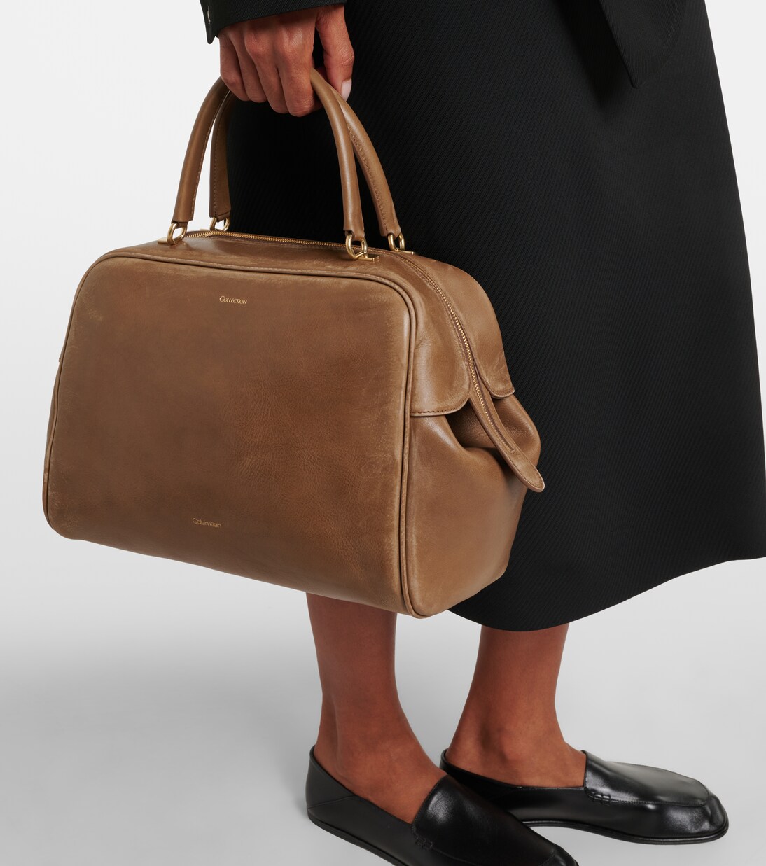 Bowling-Bag America Medium aus Leder | Calvin Klein Collection