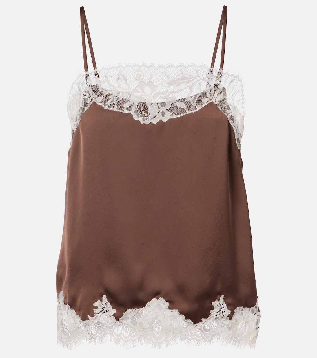 Top en satin à finitions en dentelle | Faithfull