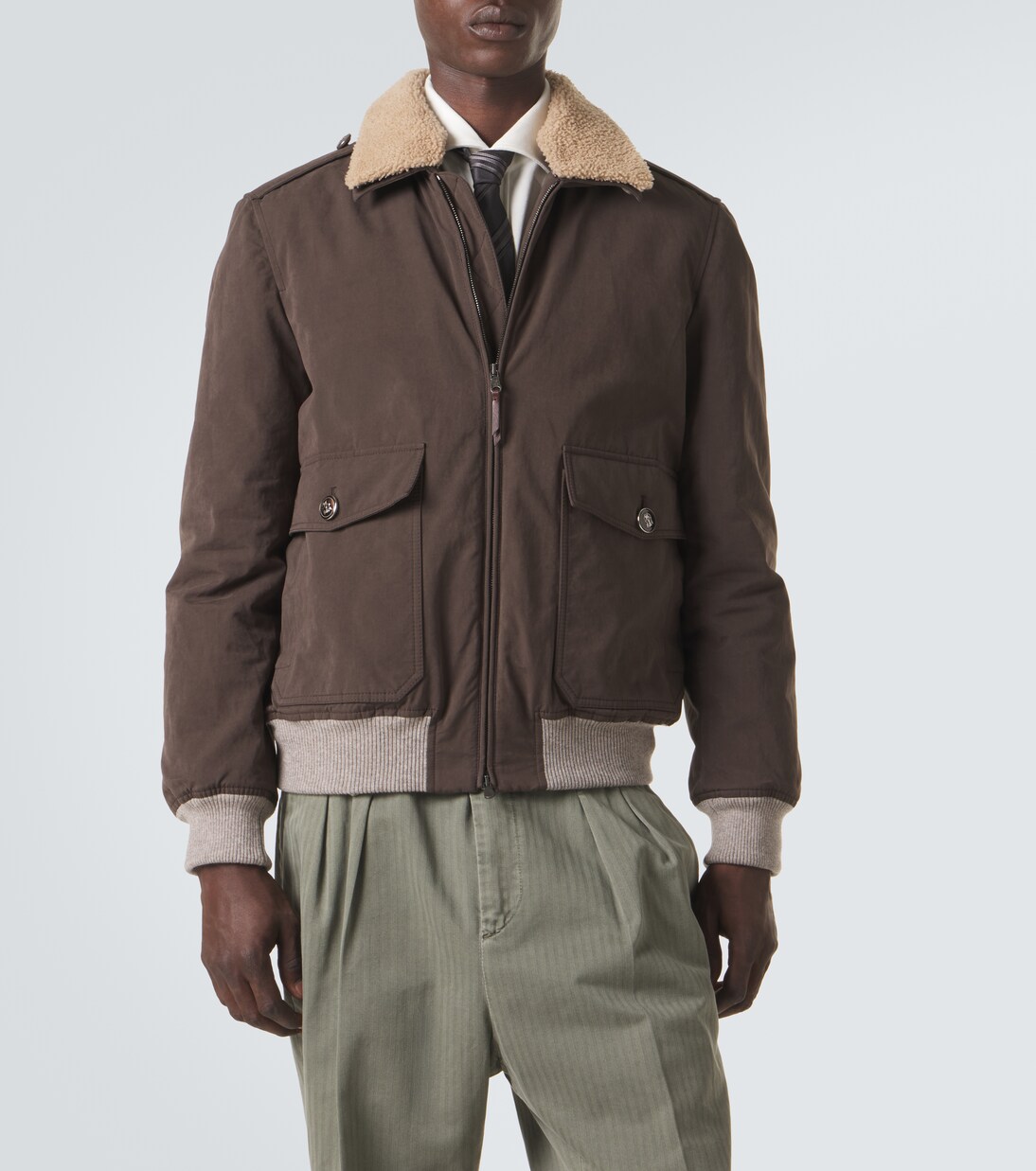 Chaqueta con borrego | Brunello Cucinelli