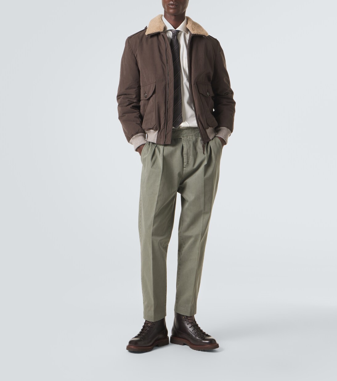 Chaqueta con borrego | Brunello Cucinelli
