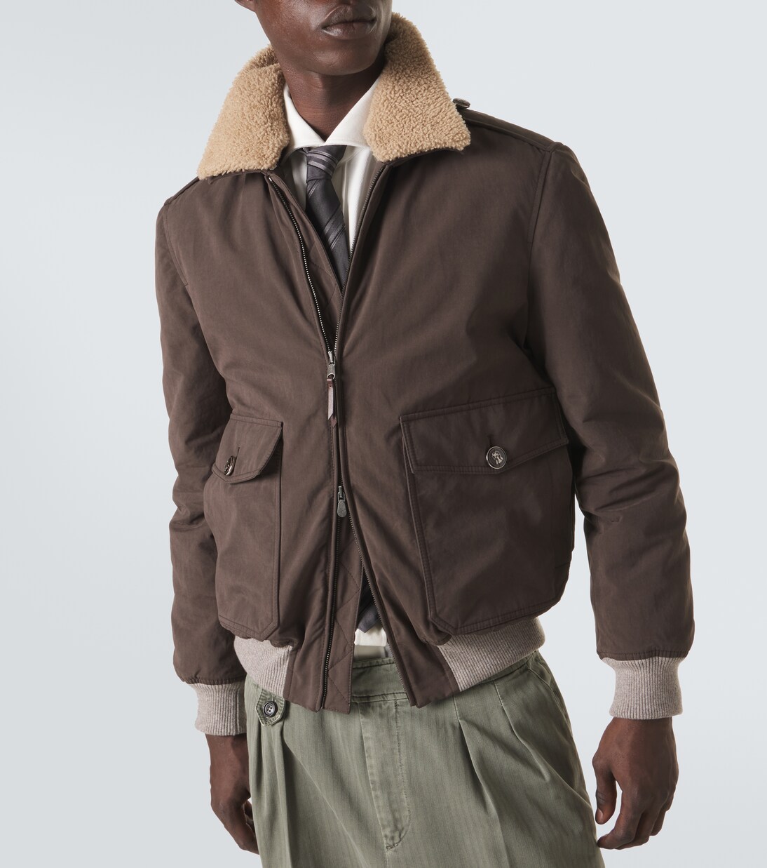 Chaqueta con borrego | Brunello Cucinelli