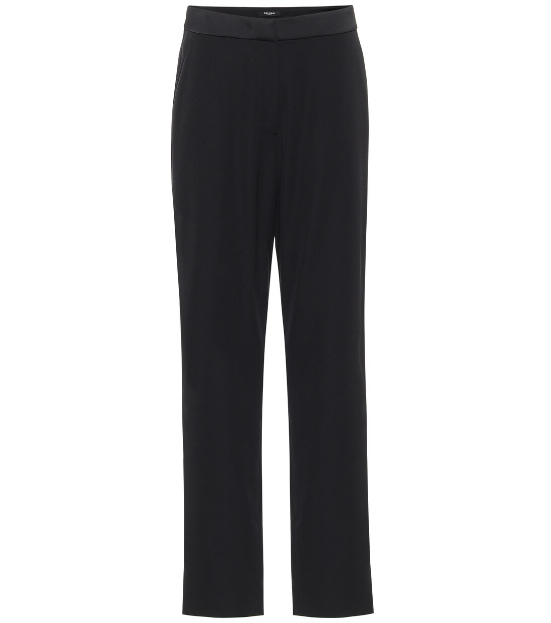 Pantalon droit en satin de laine | Balmain