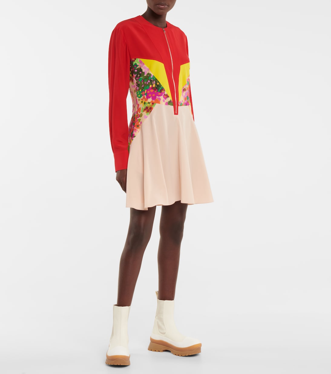 Robe imprimée en soie | Stella McCartney