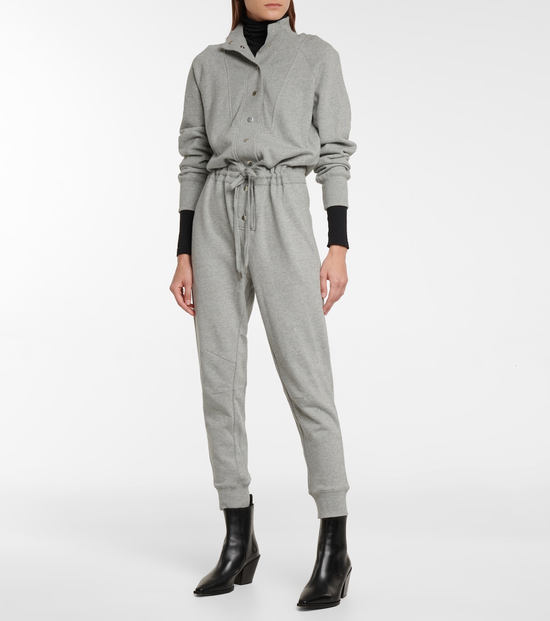 Finn buttoned cotton jumpsuit | Veronica Beard
