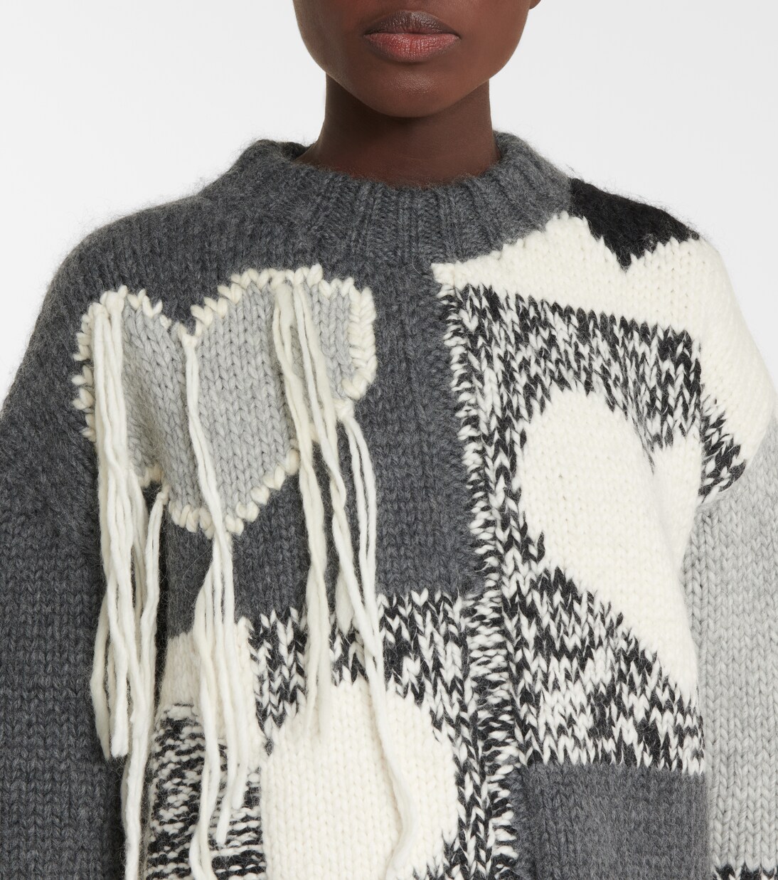 Pull intarsia en laine mélangée | Joseph