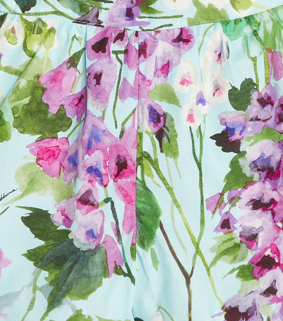 Floral printed cotton shorts | Dolce&Gabbana Kids