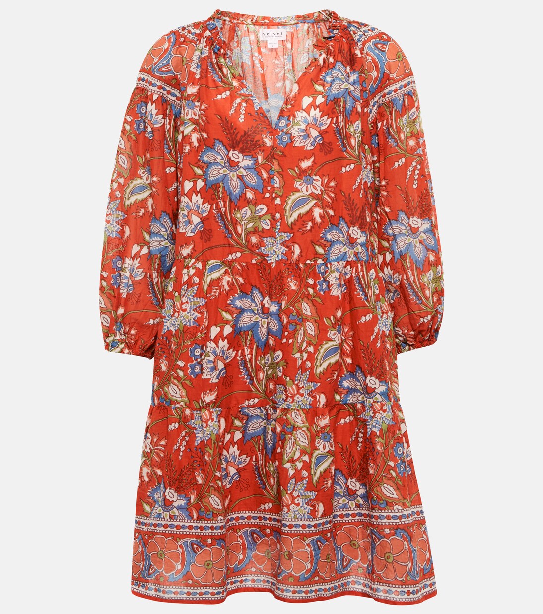 Robe Lilah imprimée en coton | Velvet
