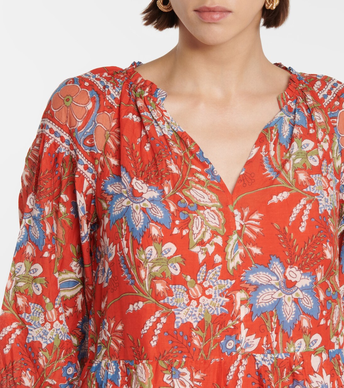 Robe Lilah imprimée en coton | Velvet