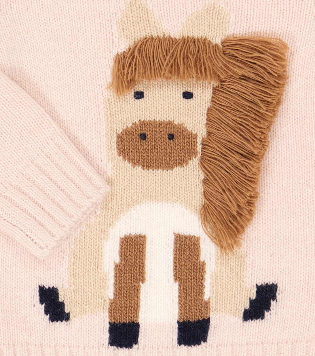 Bebé - jersey de lana virgen en intarsia | Il Gufo