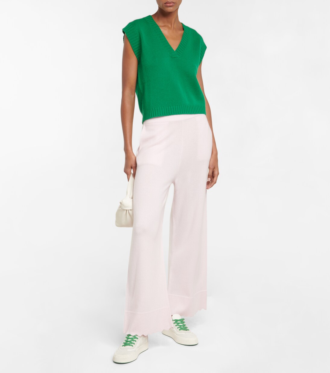 울 캐시미어 와이드 팬츠 | Jardin des Orangers