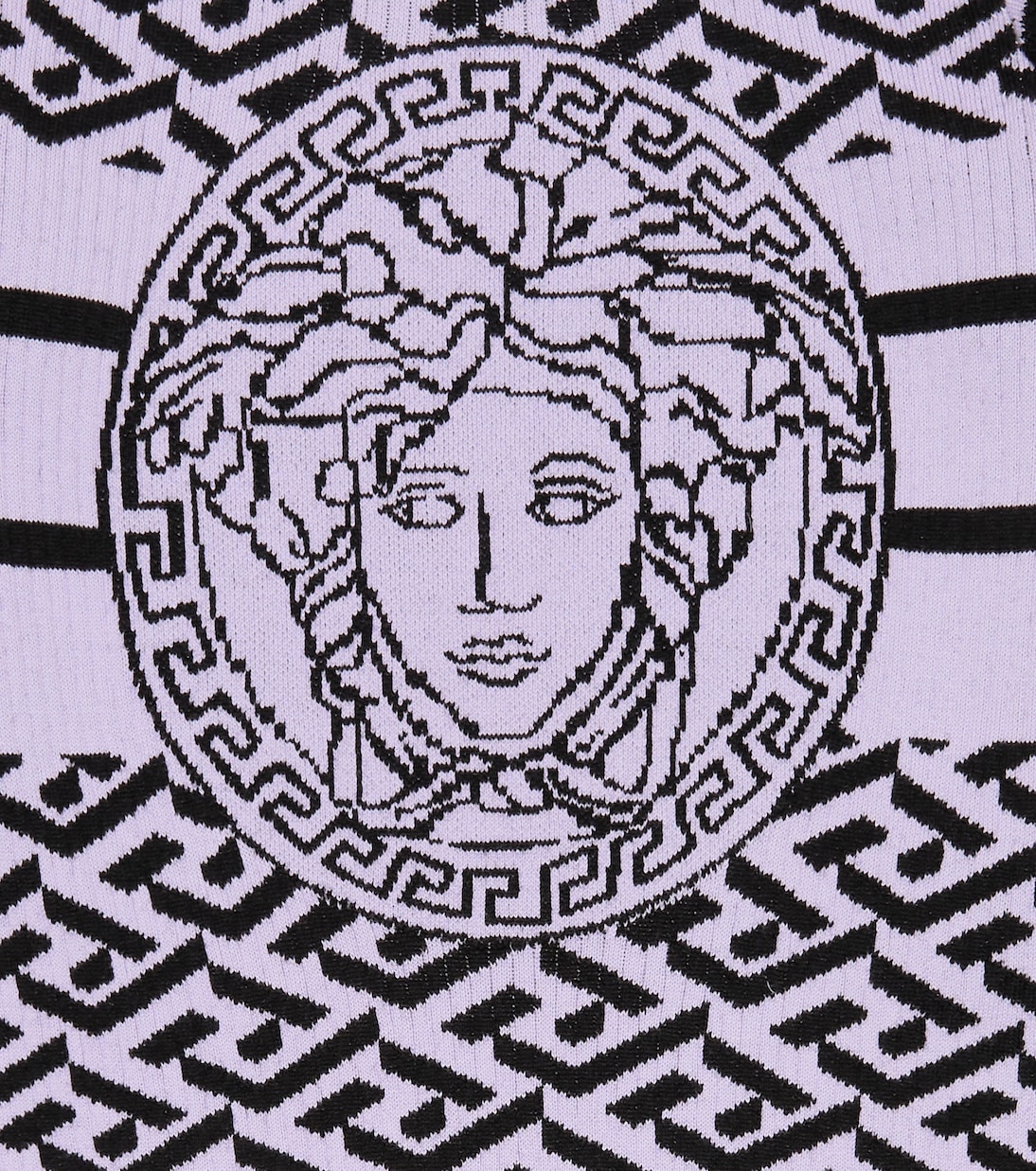 Cotton and wool jacquard sweater | Versace Kids