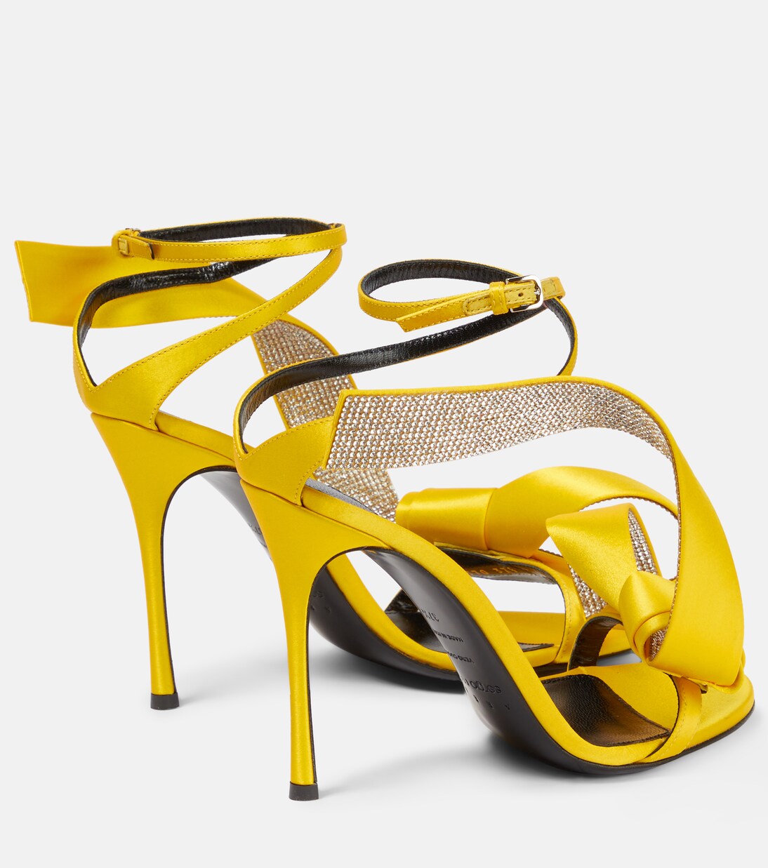 X Sergio Rossi Verzierte Sandalen aus Satin | Area