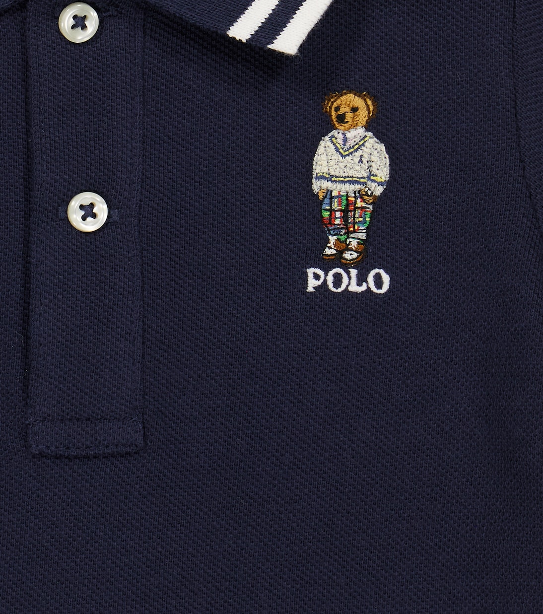 Baby - Polo in cotone con orsetto | Polo Ralph Lauren Kids