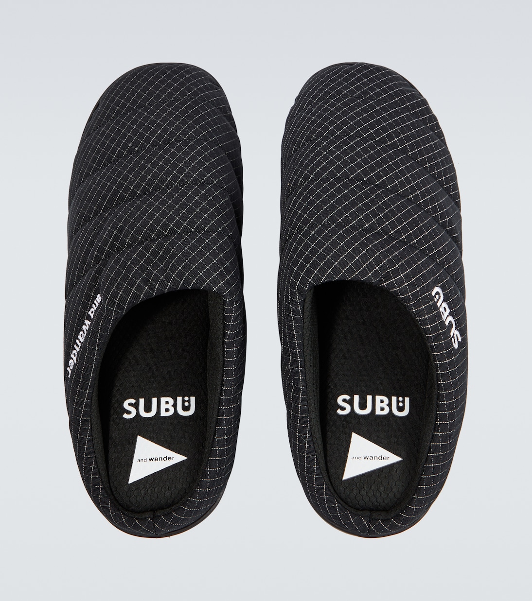 x Subu striped padded slippers | And Wander
