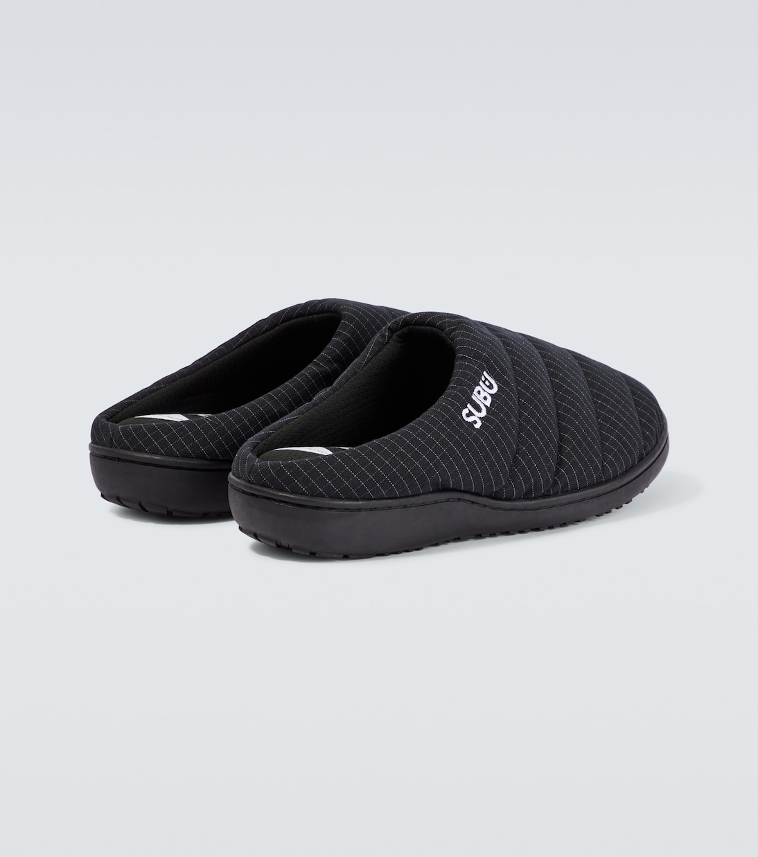 x Subu striped padded slippers | And Wander