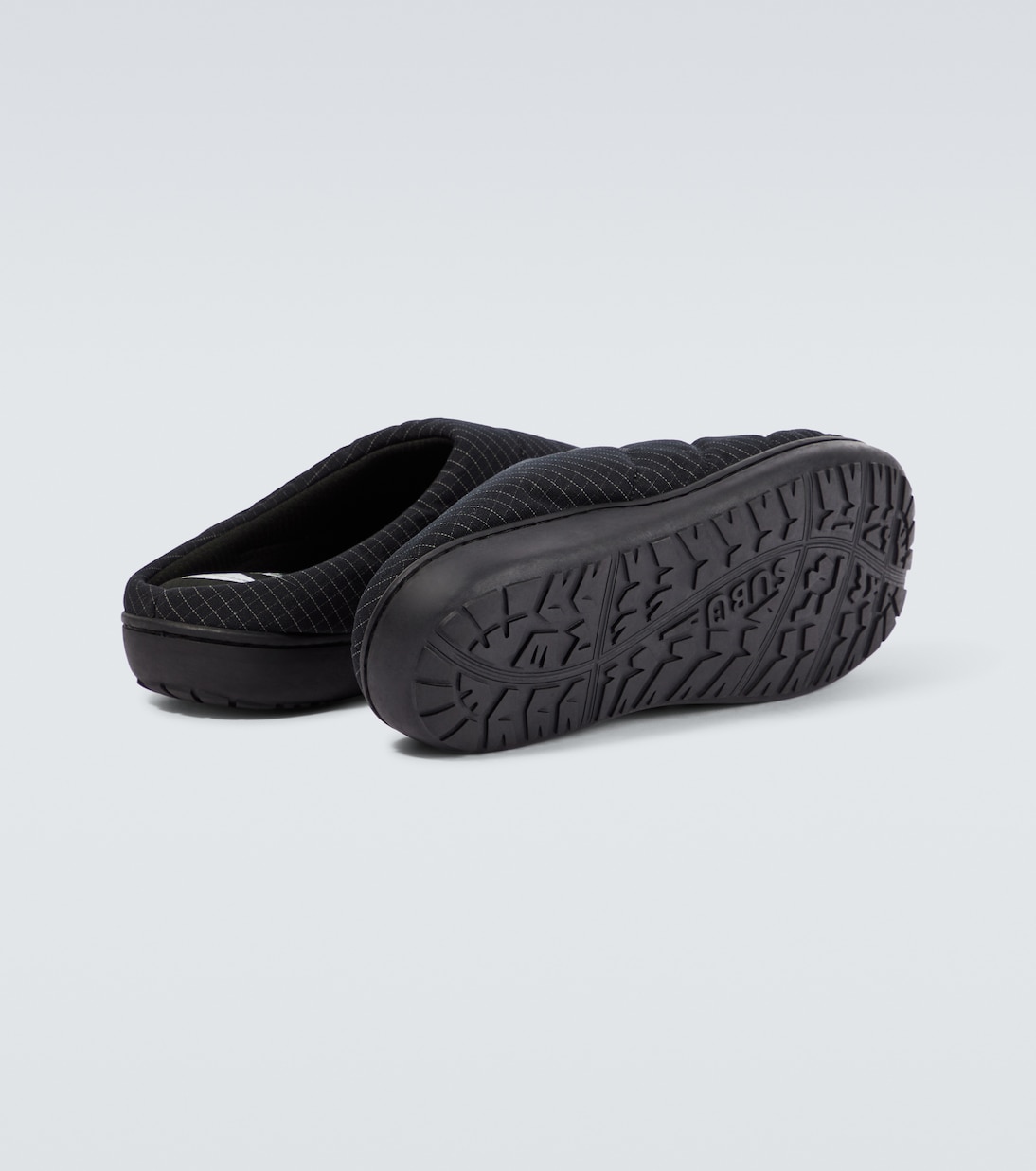x Subu striped padded slippers | And Wander