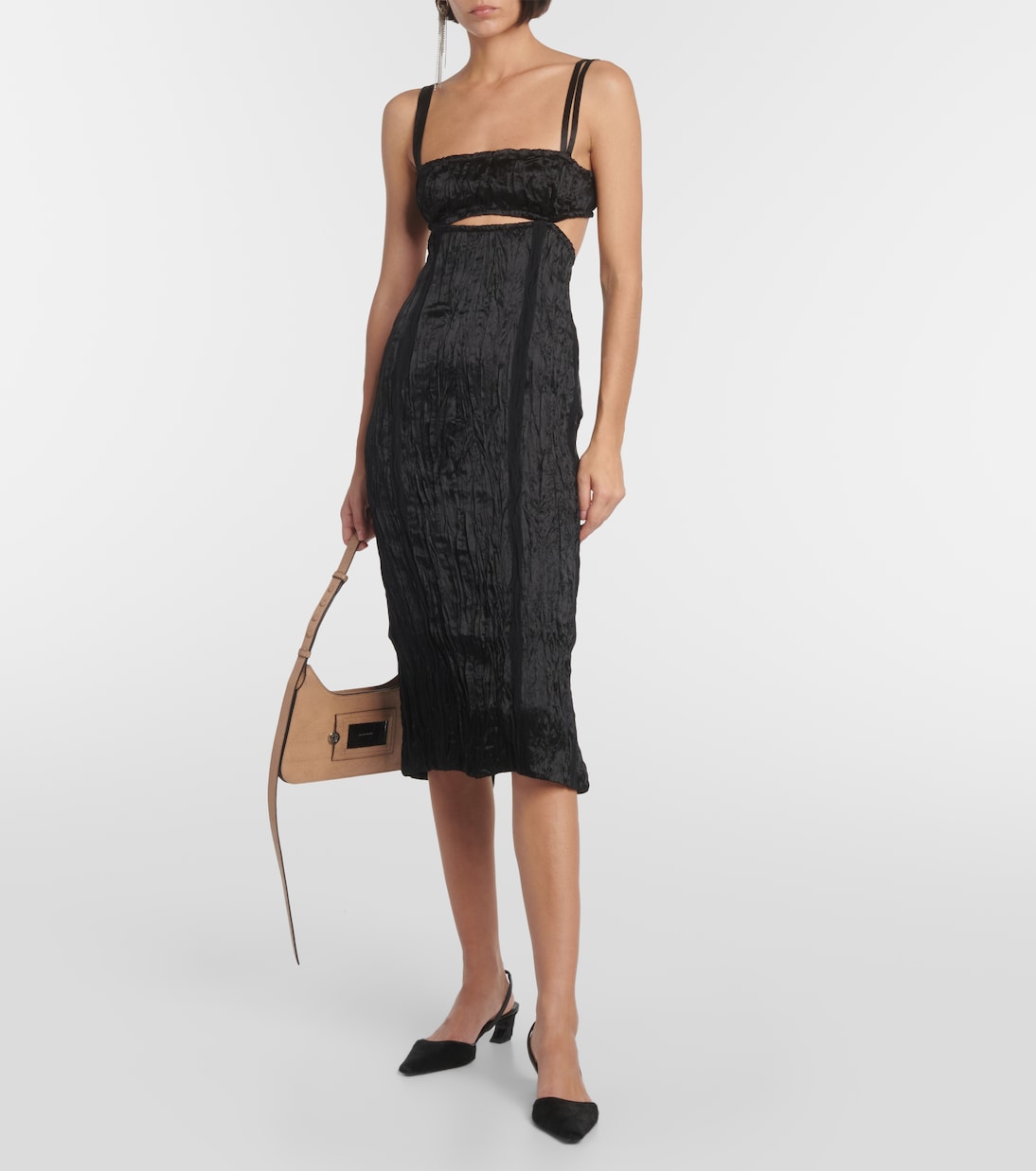 Midikleid aus Satin | Acne Studios