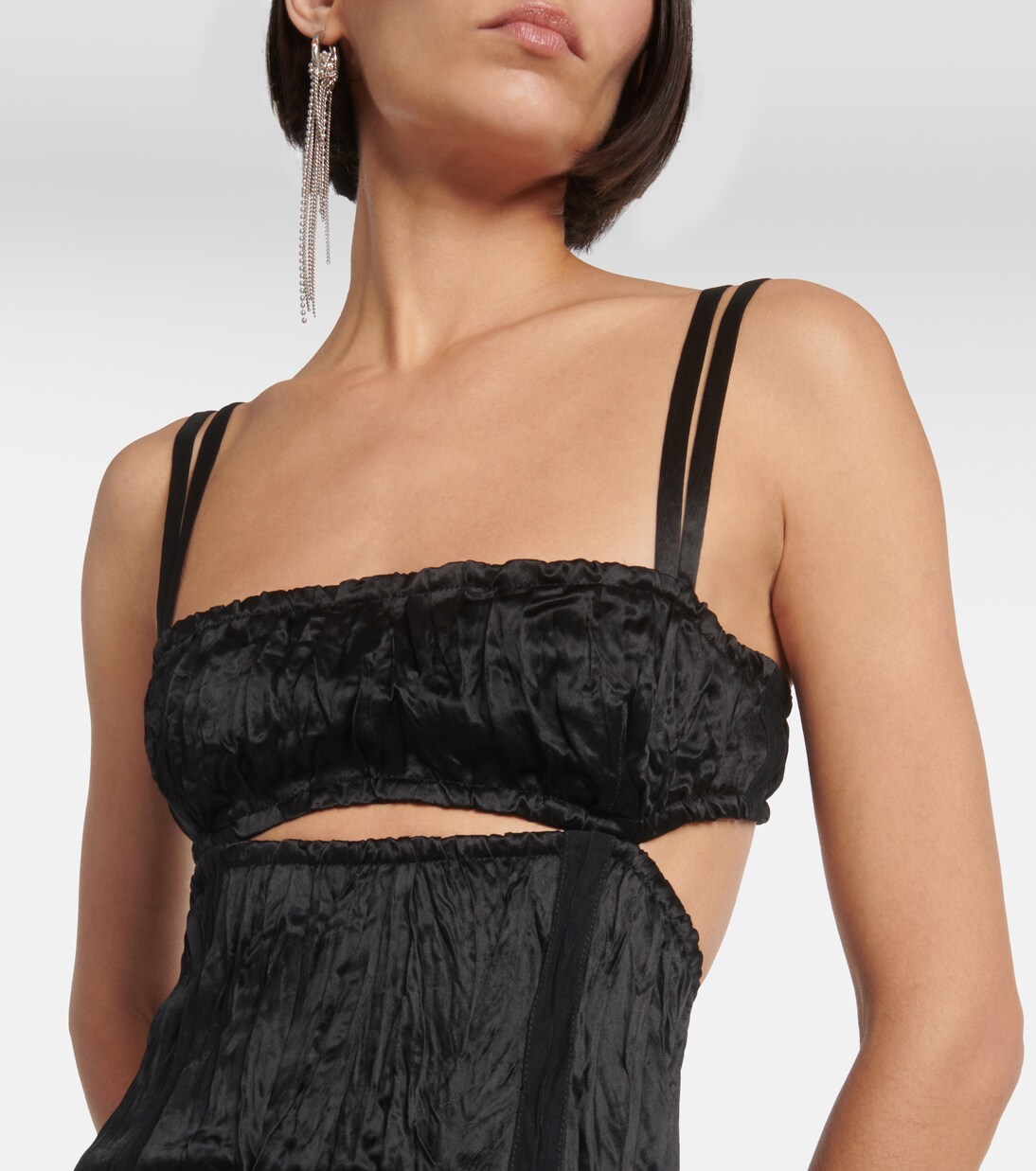 Midikleid aus Satin | Acne Studios