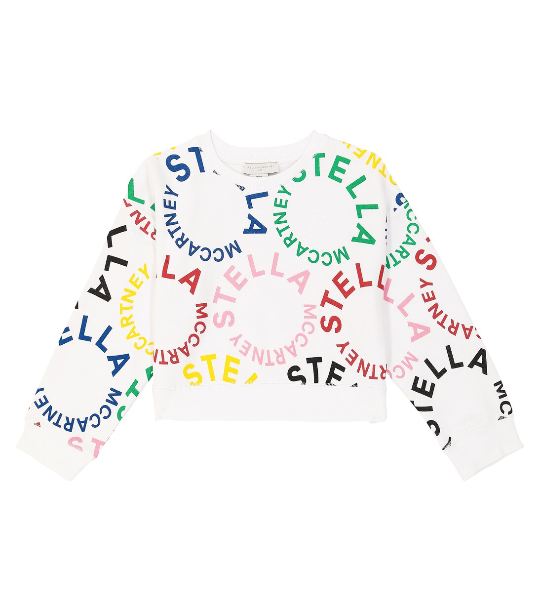 Logo cotton jersey sweatshirt | Stella McCartney Kids