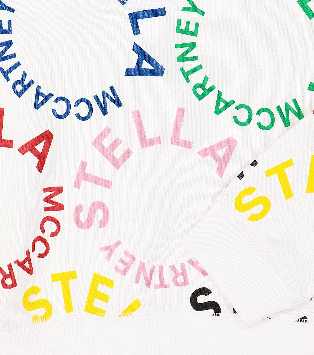 Logo cotton jersey sweatshirt | Stella McCartney Kids
