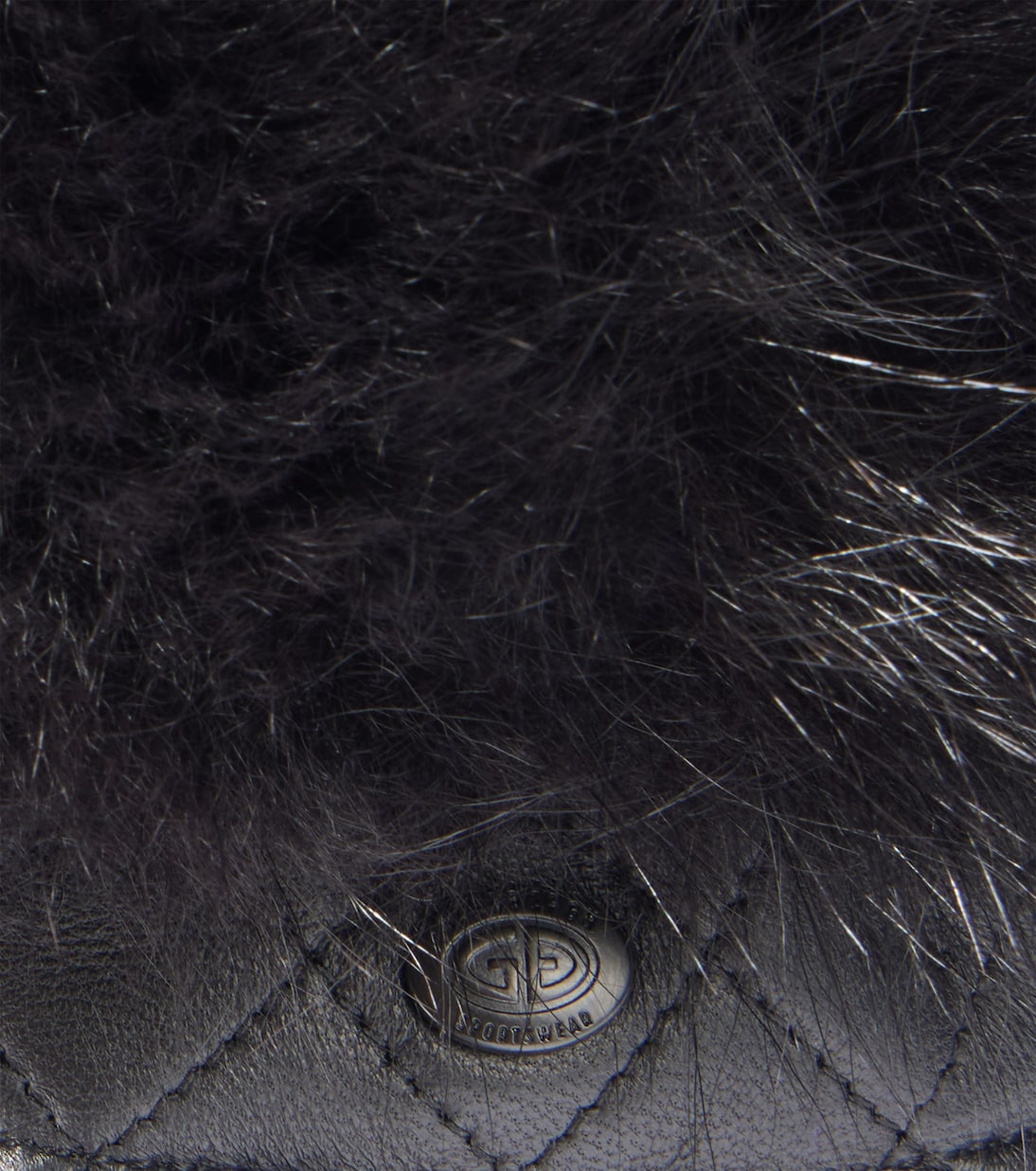 Hill faux shearling and leather mittens | Goldbergh