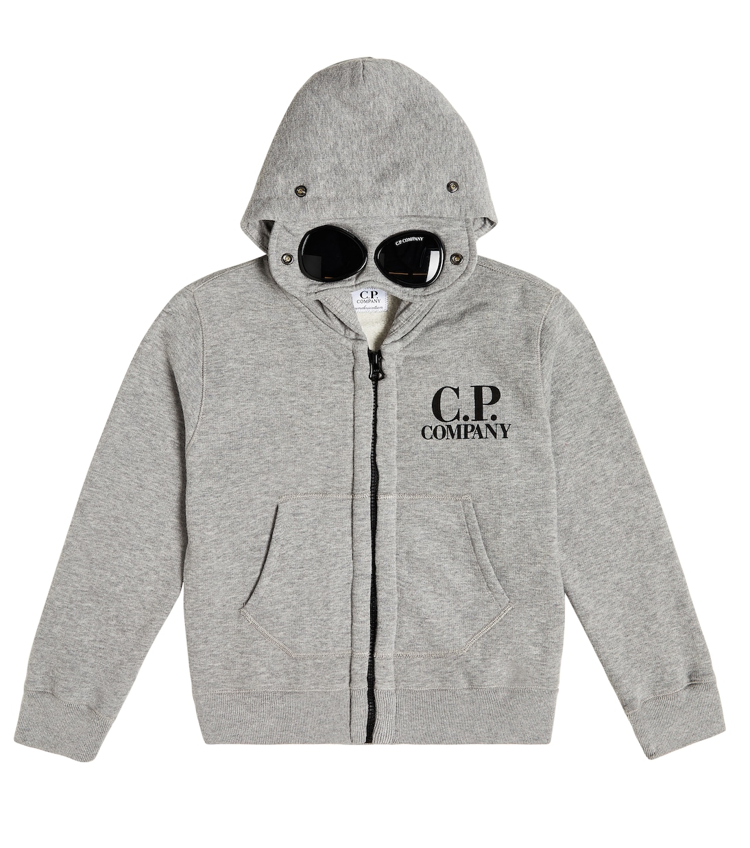 Kapuzenjacke Goggle aus Baumwoll-Jersey | C.P. Company Kids