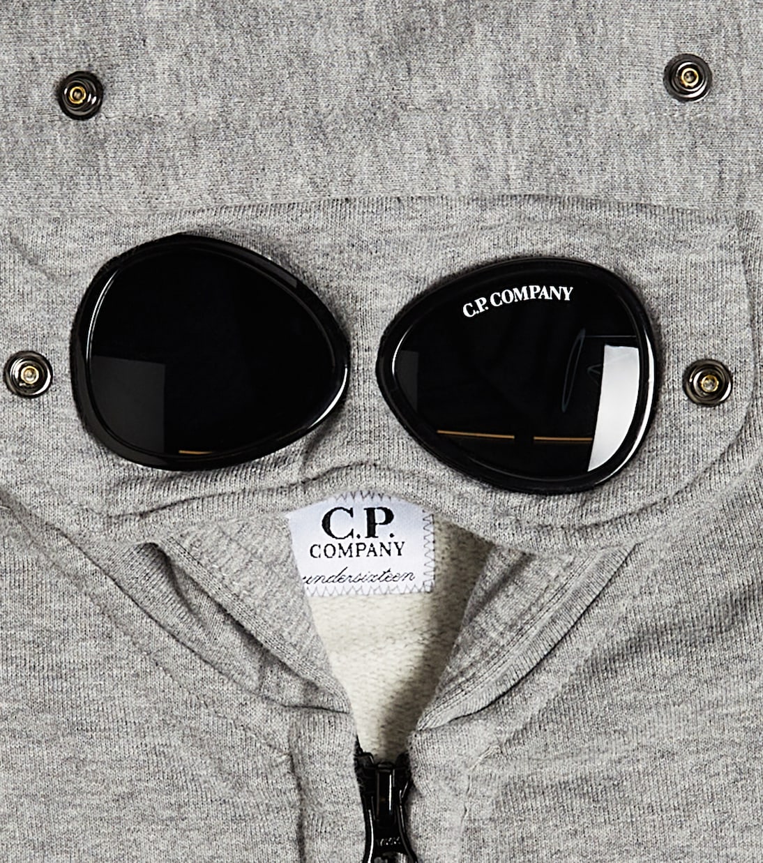 Kapuzenjacke Goggle aus Baumwoll-Jersey | C.P. Company Kids