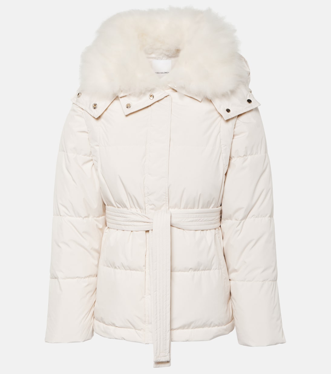 Daunenjacke mit Shearling | Yves Salomon