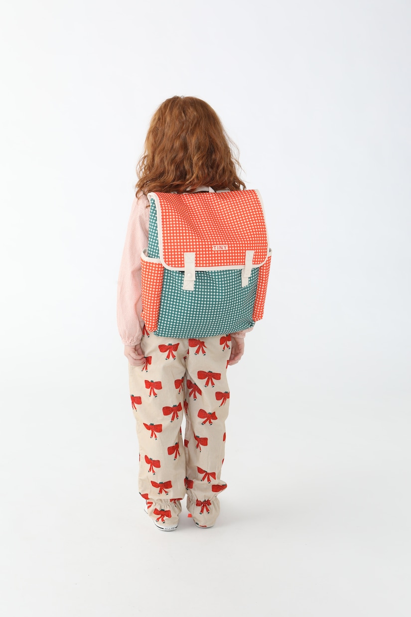 Vichy gingham backpack | Tinycottons