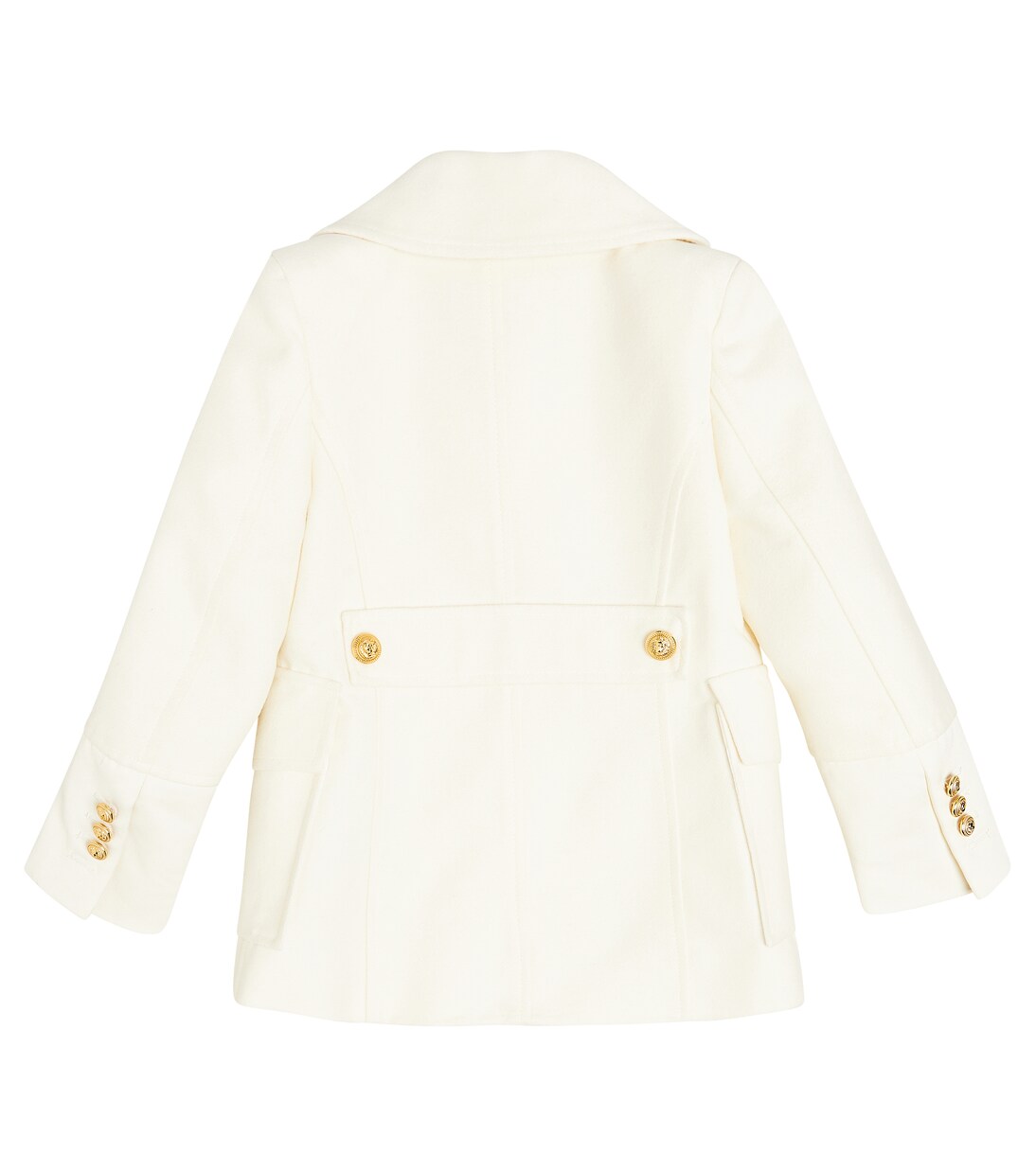 Manteau en coton et laine à ornements | Balmain Kids