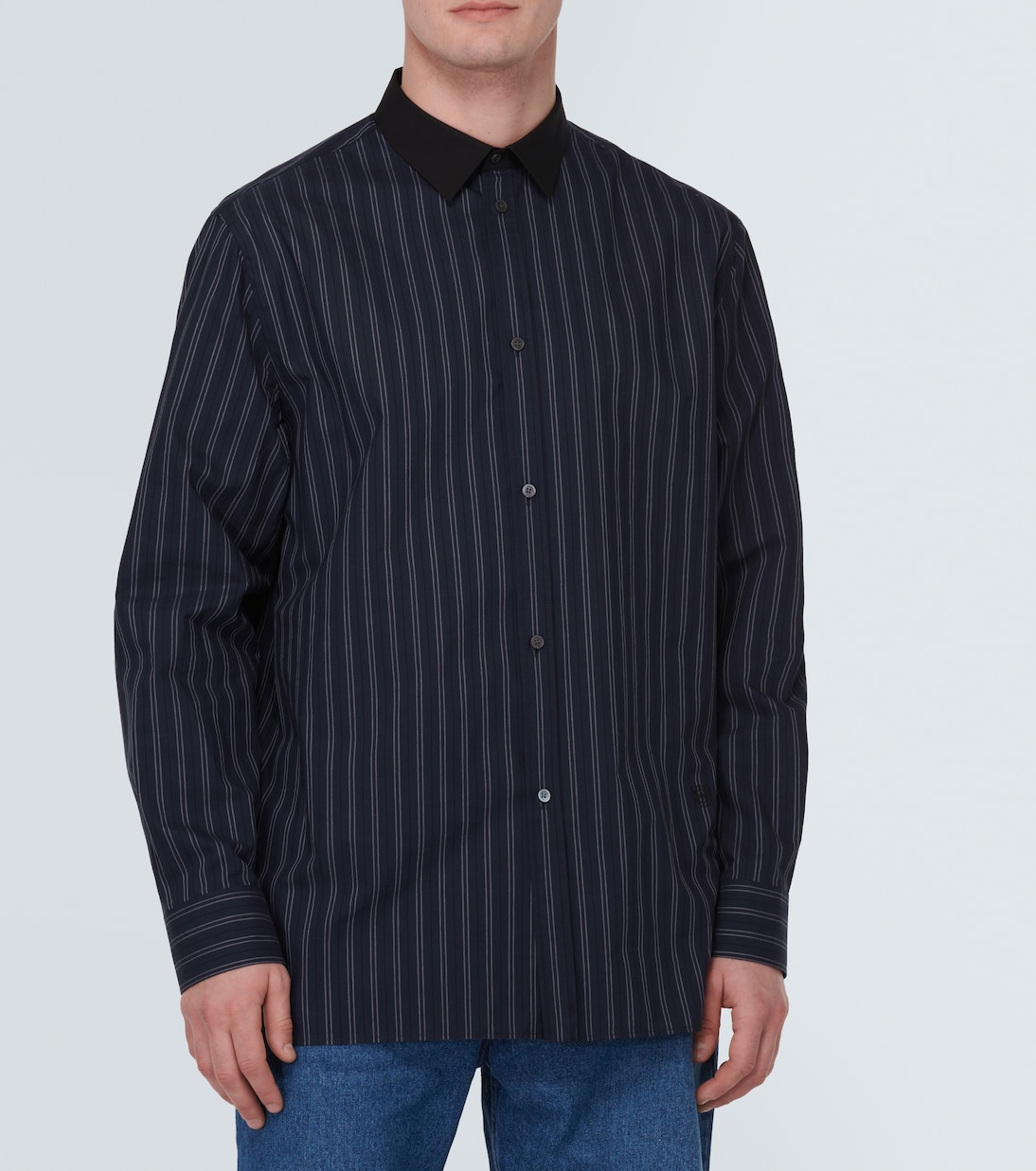 Camisa de popelín de algodón a rayas | Loewe