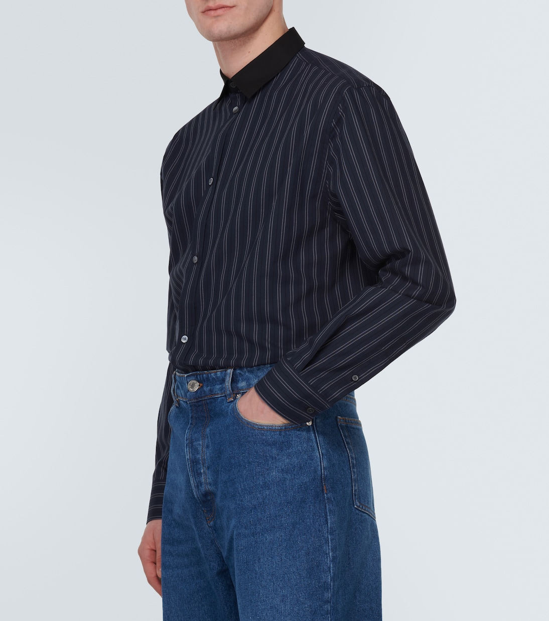 Camisa de popelín de algodón a rayas | Loewe