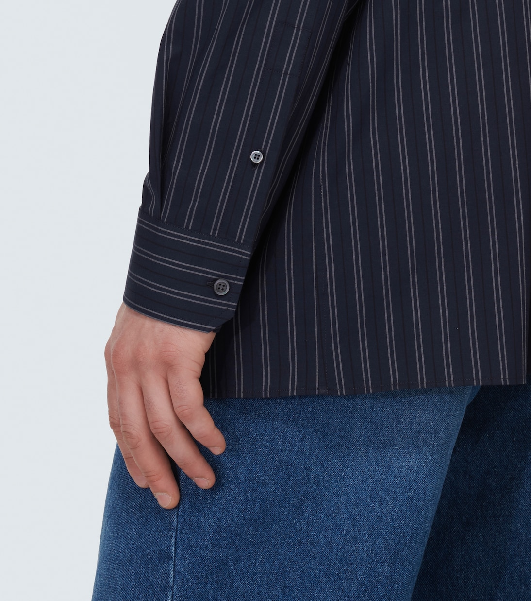 Camisa de popelín de algodón a rayas | Loewe