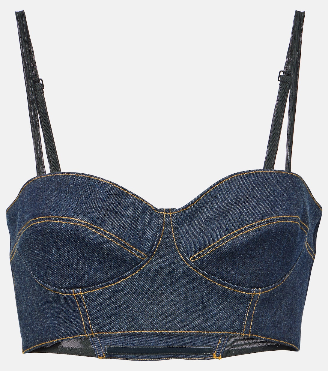 Denim bra top | Alaïa