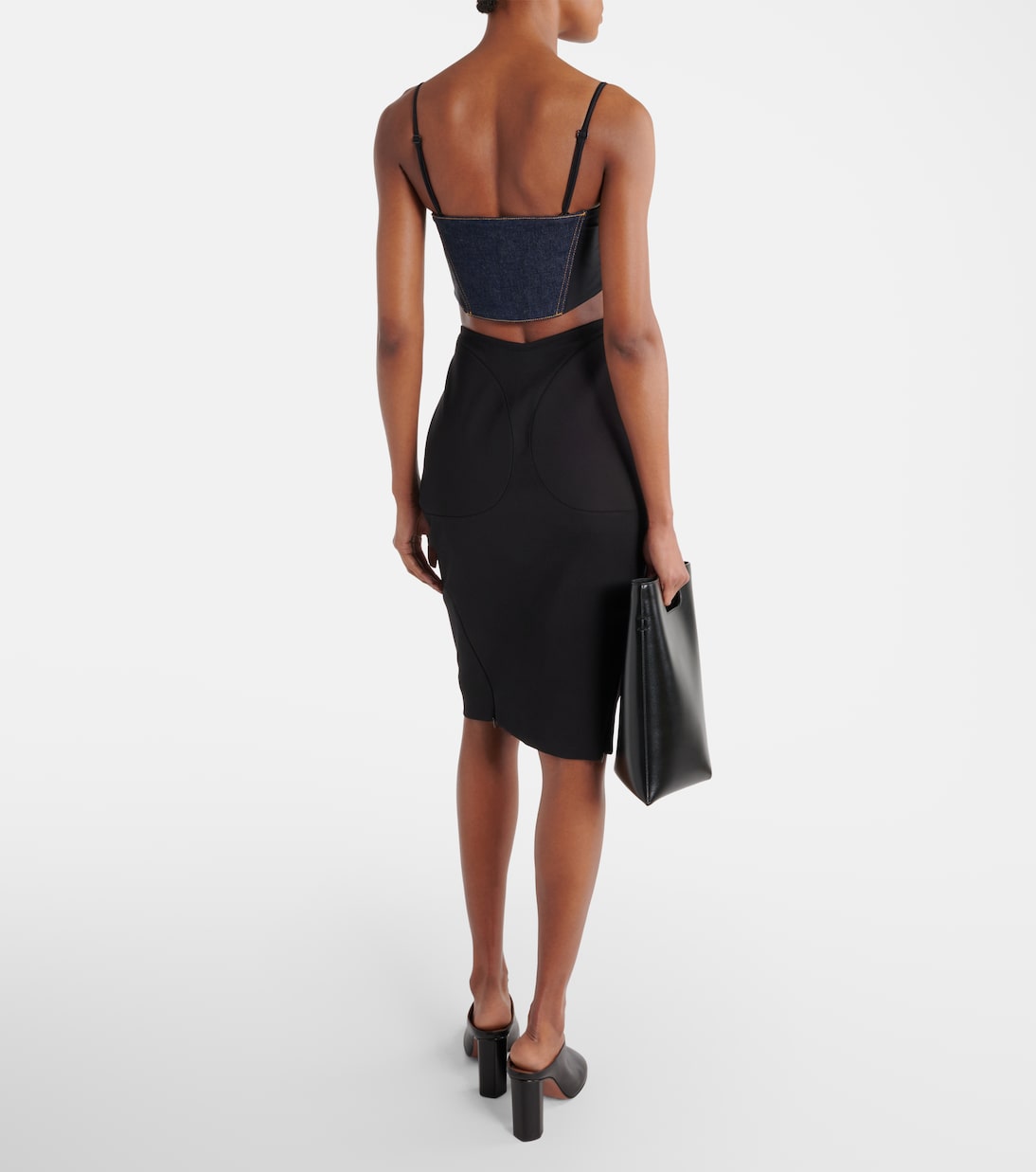 Denim bra top | Alaïa