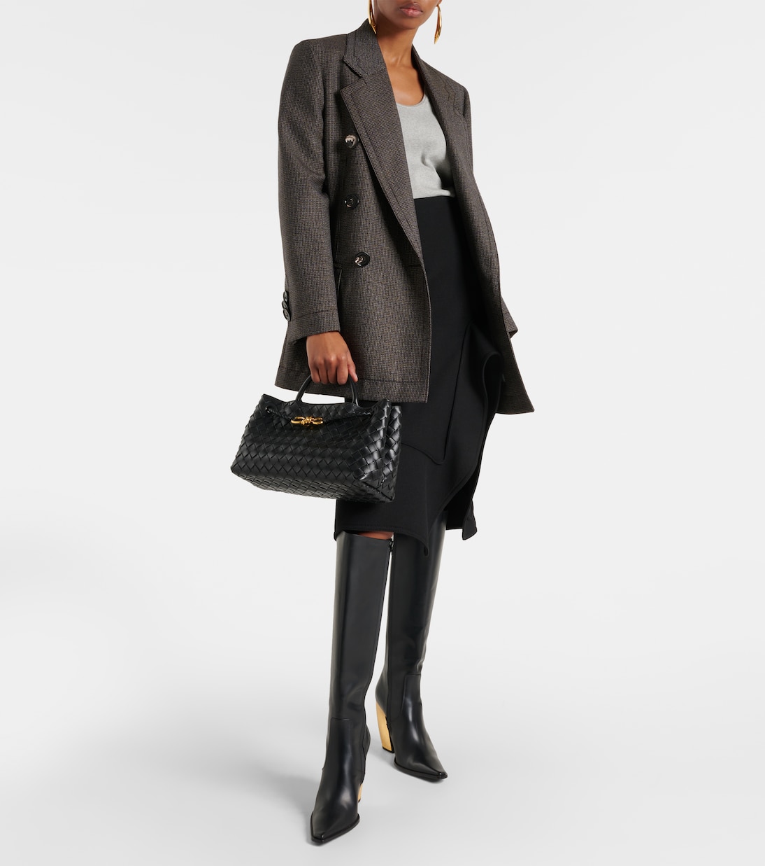 Sac East-West Andiamo en cuir Intrecciato  | Bottega Veneta