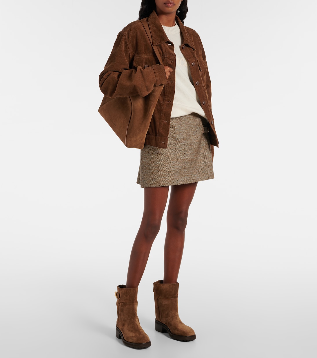 Ankle Boots Brooklyn 50 aus Veloursleder | Jimmy Choo