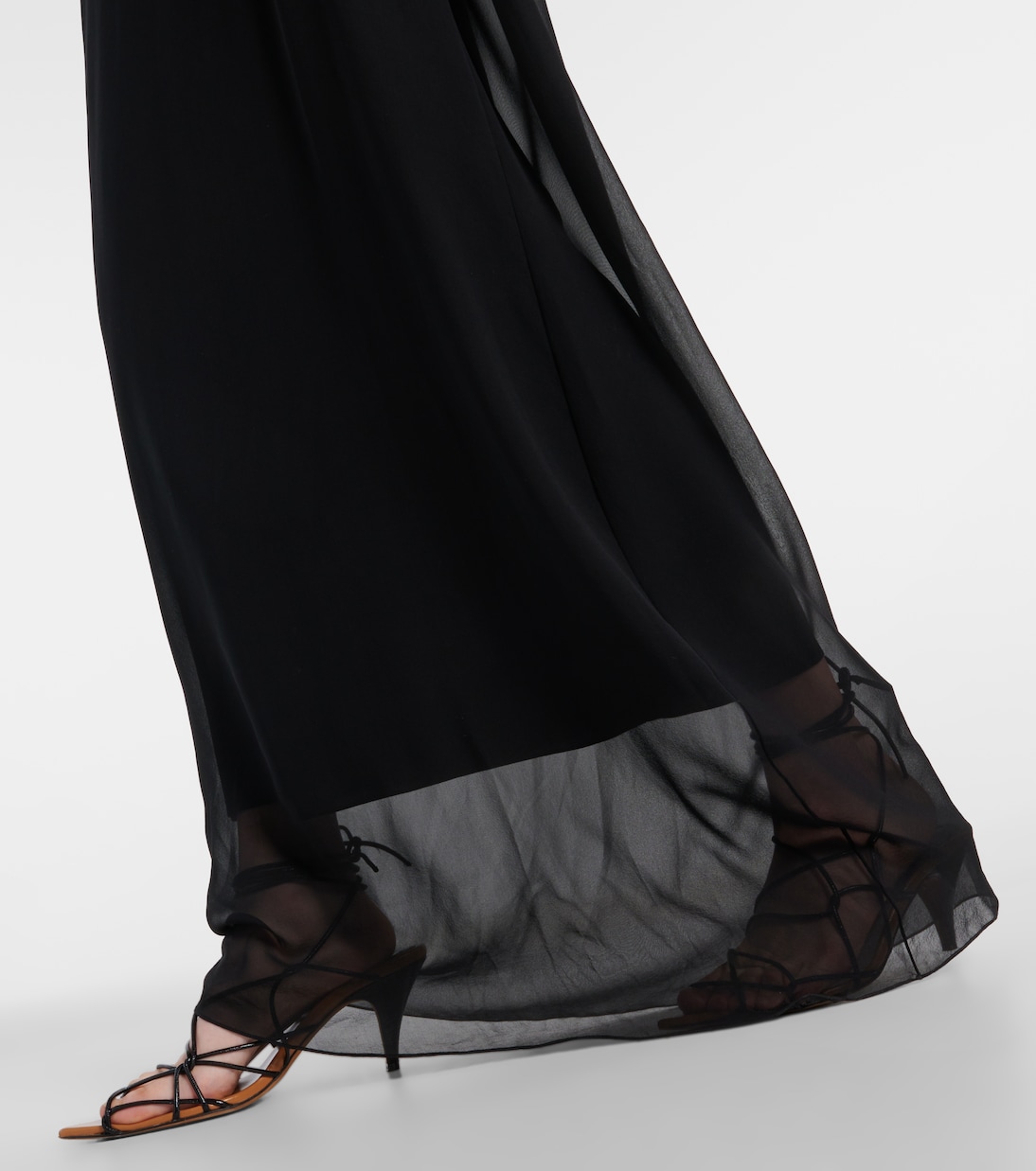 Robe longue Taj en soie | Khaite