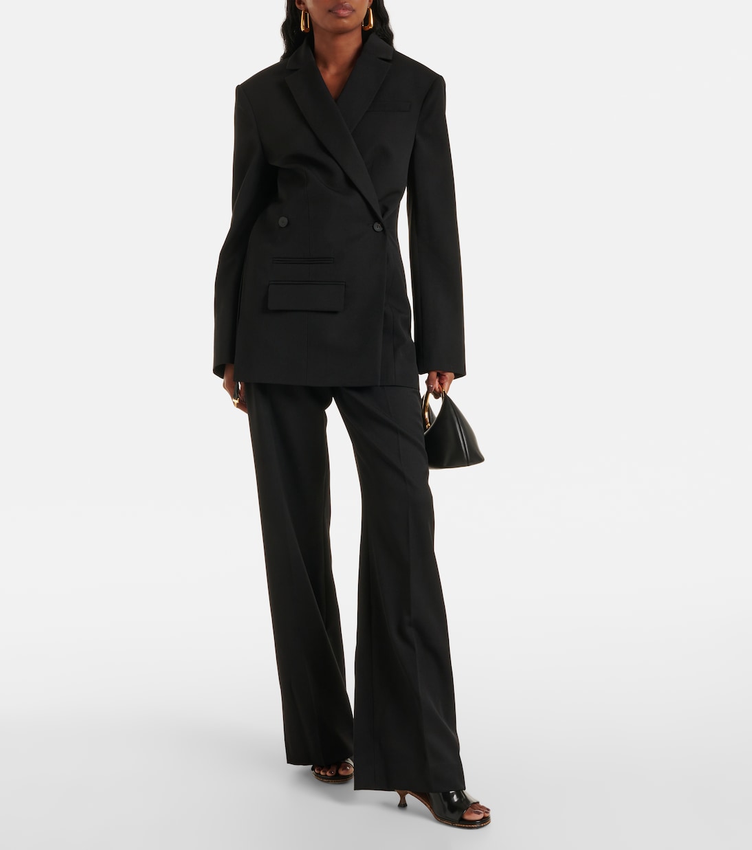 Pantoletten Les Doubles aus Leder | Jacquemus